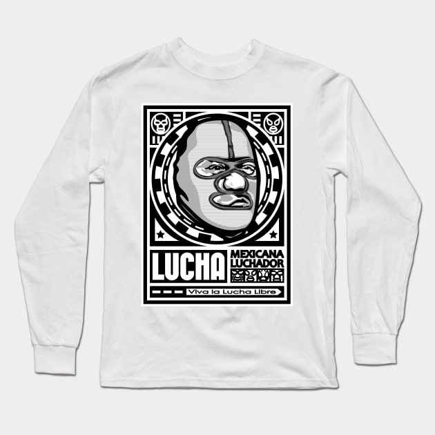 viva la lucha libre#1mono Long Sleeve T-Shirt by RK58